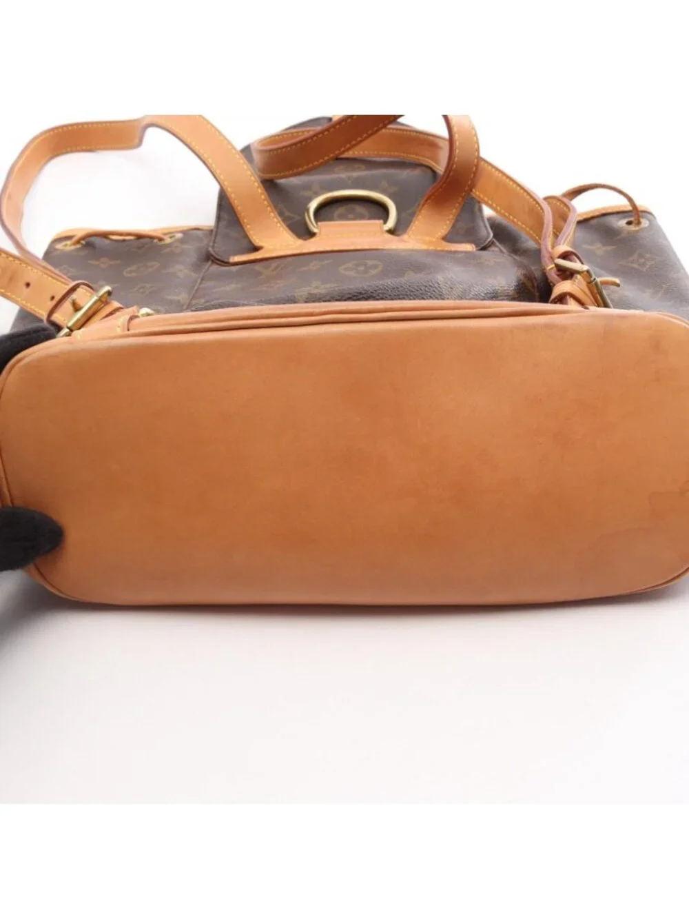 Louis Vuitton Backpack Montsouris MM Monogram Canvas Leather